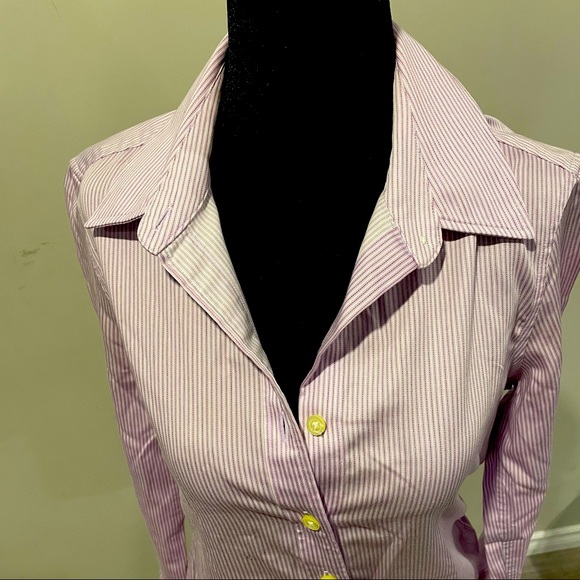 Banana Republic Non Iron Lilac Button Down Shirt - Picture 2 of 12